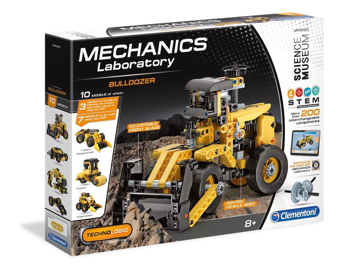 Clementoni - Mechanics Laboratory : Jeu de Construction Bulldozer pour Enfants à partir de 8 ans - 200 Pièces - Jouet Créatif et Mécanique Clementoni - Mechanics Laboratory : Jeu de Construction Bulldozer pour Enfants à partir de 8 ans - 200 Pièces - Jouet Créatif et Mécanique