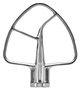 Kitchenaid 5KSM185 Robot de cuisine Artisan - 4,8 L noir avec couvercle, bol inox, fouet plat, fouet à œufs et crochet à pétrir