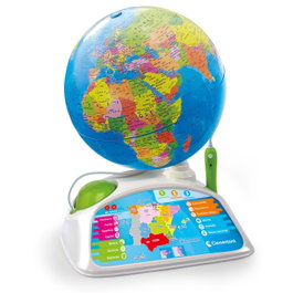 Clementoni Globe Interactif avec Réalité Augmentée 55522 - Découverte du Monde avec Stylo Optique - Jeu Éducatif avec Quiz pour Enfants de 7 Ans et Plus