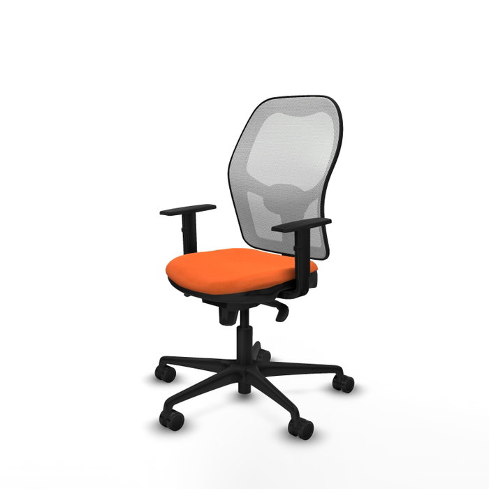 Piqueras y Crespo Chaise de Bureau Jorquera Orange et Blanc
