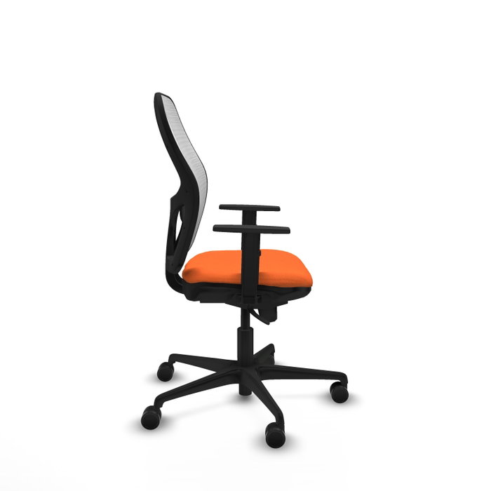 Piqueras y Crespo Chaise de Bureau Jorquera Orange et Blanc