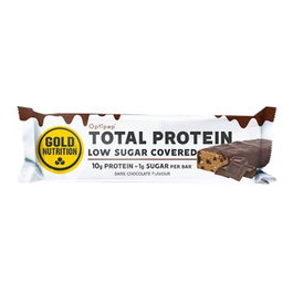 GOLD NUTRITION Barre protéinée faible en sucre avec couverture chocolat noir - 15 unités
