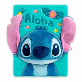 Disney - Peluche Stitch 3D - Journal secret ou diorama - Taille 21 x 15,5 cm