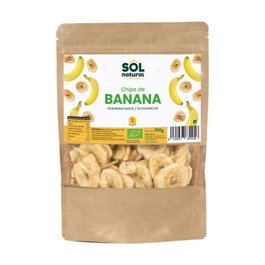 Sol Natural Chips de banane bio déshydratées 150 g