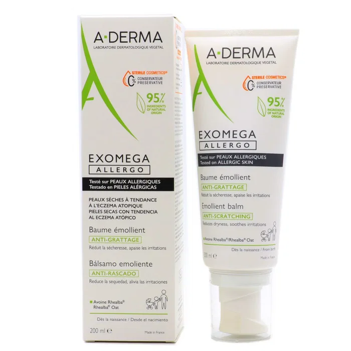A-Derma EXOMEGA ALLERGO Baume Émollient 200 ml