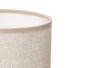 Giftdecor Lampe de Table Blanche Abombado en Céramique, Plastique, Métal et Tissu 13x20x13 cm (Set de 12)