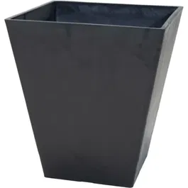 MEGA COLLECTIONS - Ecostone Square - Pot de fleur 41 x 45 cm en fibre de pierre - Noir