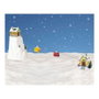 BigBuy Christmas Décorations de Noël Snowy Adventures Vert tendre avec Lumière LED et Musique