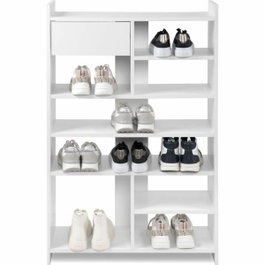 Meuble à chaussures Münster Blanc, 12 paires