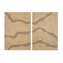 Home ESPRIT Toile Beige Moderne 80 x 3,5 x 120 cm (2 Unités)