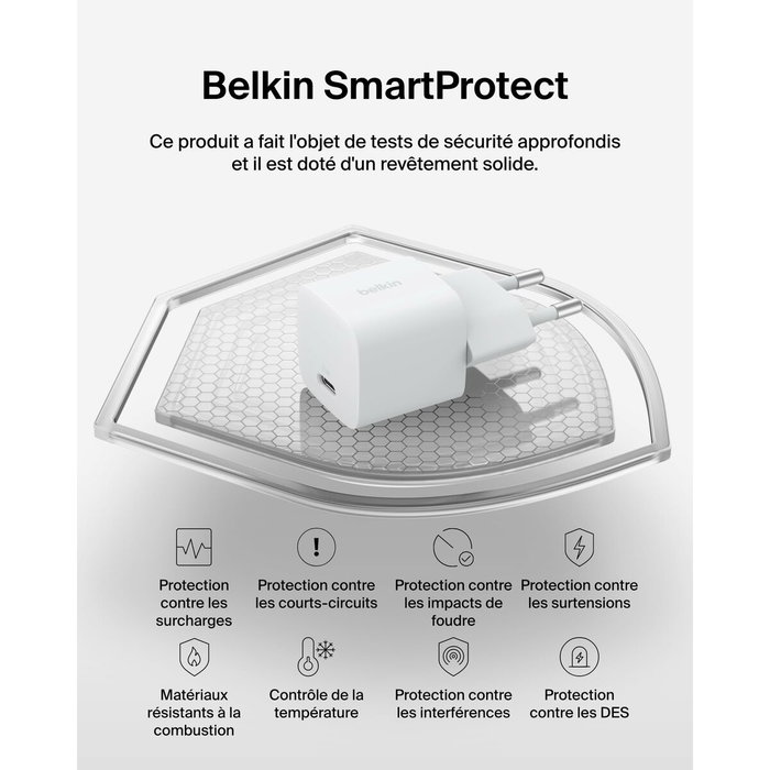 Câble USB vers Lightning Belkin WCA012KQWH Blanc