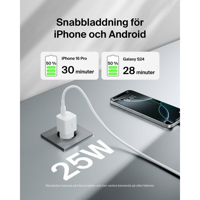 Câble USB vers Lightning Belkin WCA012KQWH Blanc
