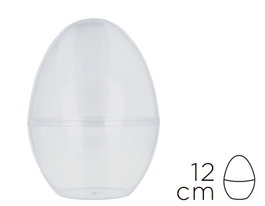 Innspiro Pack de 6 œufs en plastique transparent de 12 cm