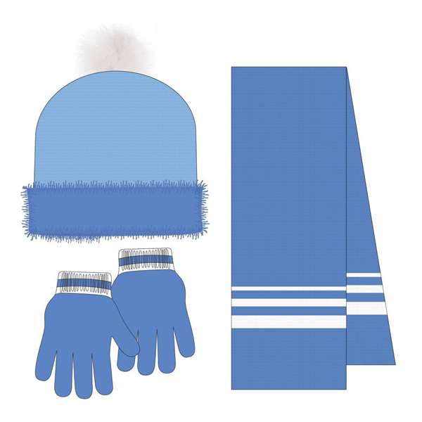 Cerdá Ensemble 3 Pièces Bufanda Frozen 20 x 2 x 52 cm, pour 3 ans et plus, Bleu Cerdá Ensemble 3 Pièces Bufanda Frozen 20 x 2 x 52 cm, pour 3 ans et plus, Bleu