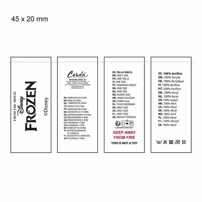 Bonnet et gants Frozen Bleu