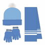 Bonnet et gants Frozen Bleu