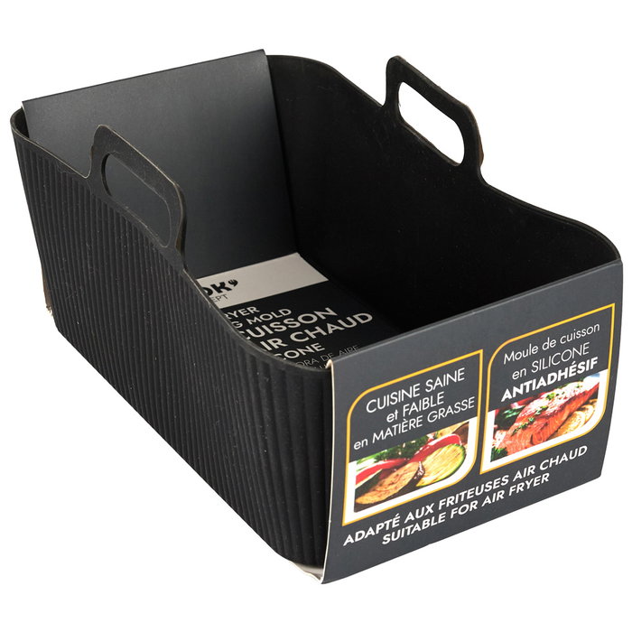 Cook Concept Moule rectangulaire avec poignées pour friteuse à air 19x12 cm Cook Concept Moule rectangulaire avec poignées pour friteuse à air 19x12 cm