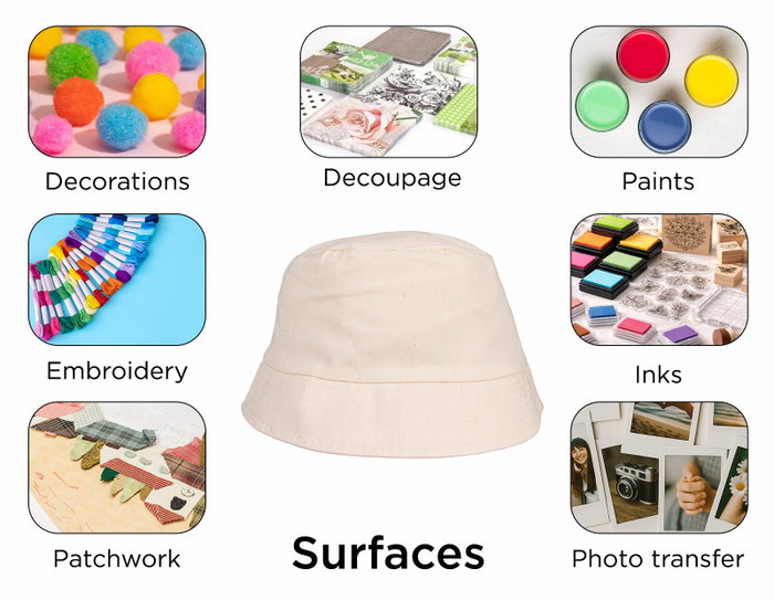 Innspiro Chapeau en coton 58 cm