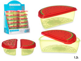 LEKNES Tupper Fruits Pastèque et Fraise 1,2 L