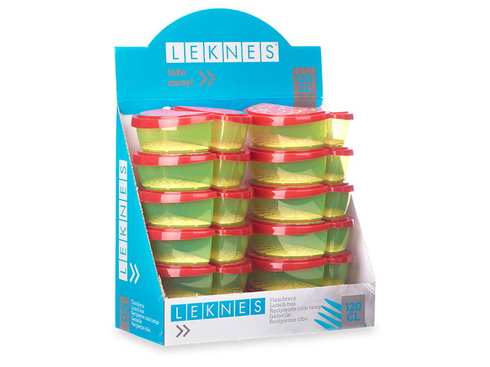Leknes Tupperware pastèque et fraise 1.2 L 23x8x13 cm plastique (Set de 24) Leknes Tupperware pastèque et fraise 1.2 L 23x8x13 cm plastique (Set de 24)