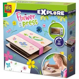 SES CREATIVE Presse-fleur Loisirs créatifs - Presse les plus belles fleurs en 20 secondes avec micro-ondes pour créations élégantes