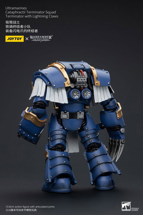 Warhammer The Horus Heresy figurine 1/18 Ultramarines Cataphractii Terminator Squad Terminator with Lightning Claws 14 cm