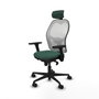 Piqueras y Crespo Chaise de Bureau avec Appui-tête Jorquera 3D036N2 Vert