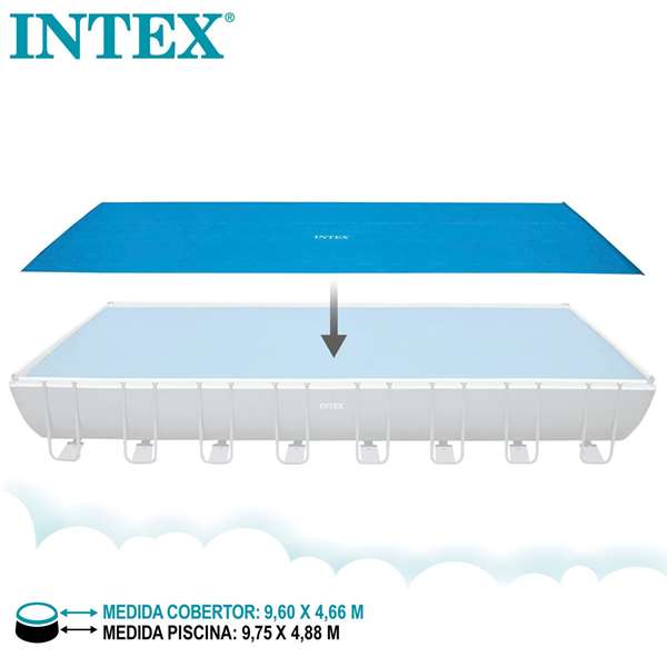 Intex Bâche de piscine solaire rectangulaire Ultra Frame 975 x 488 cm