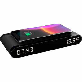 Thomson Réveil station de charge Noir - Induction 15W, Température, Port USB-C