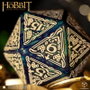 Q Workshop Le Hobbit Spindown jumbo dé Tideborn TCG D20 bleu-vert