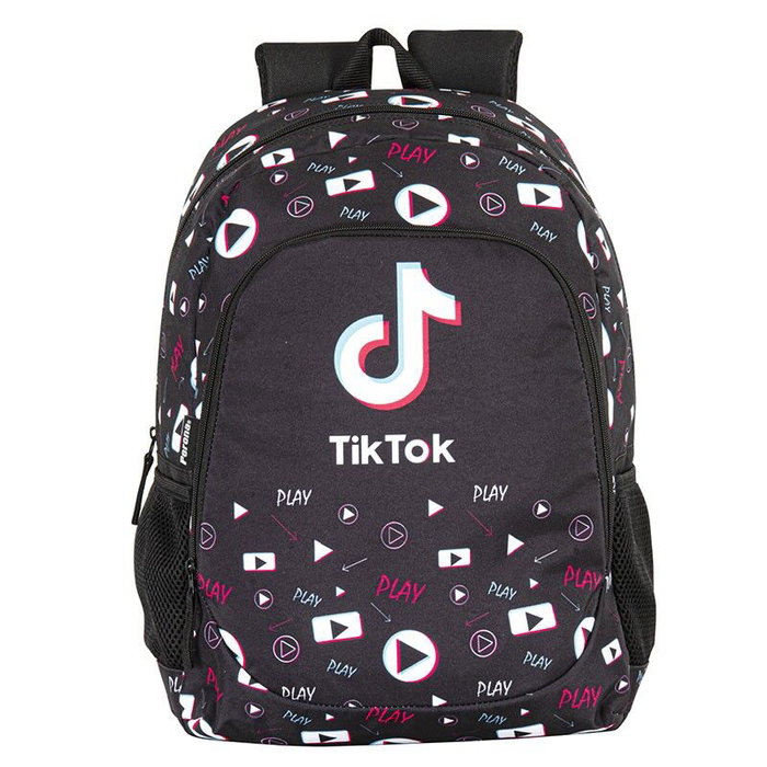 PERONA - Mochila Tik Tok 42cm - Sac à dos 42x30x15cm avec compartiment principal, poche frontale, dos et bretelles rembourrés, porte-bouteille caché et adaptateur pour chariot PERONA - Mochila Tik Tok 42cm - Sac à dos 42x30x15cm avec compartiment principal, poche frontale, dos et bretelles rembourrés, porte-bouteille caché et adaptateur pour chariot