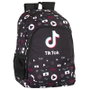 PERONA - Mochila Tik Tok 42cm - Sac à dos 42x30x15cm avec compartiment principal, poche frontale, dos et bretelles rembourrés, porte-bouteille caché et adaptateur pour chariot