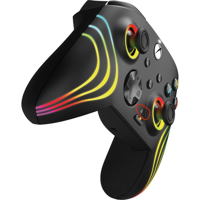 PDP Manette de jeu Afterglow Wave Filaire Noire PDP Manette de jeu Afterglow Wave Filaire Noire