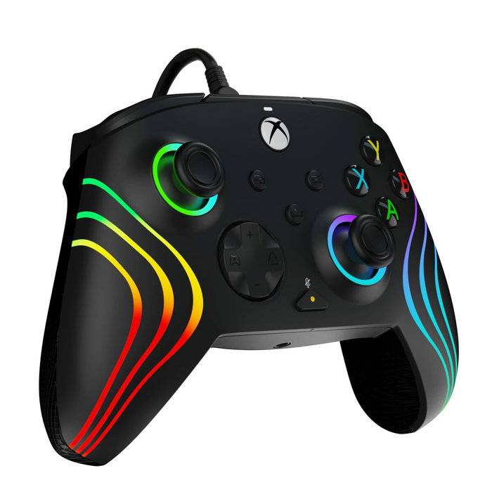 PDP Manette de jeu Afterglow Wave Filaire Noire PDP Manette de jeu Afterglow Wave Filaire Noire