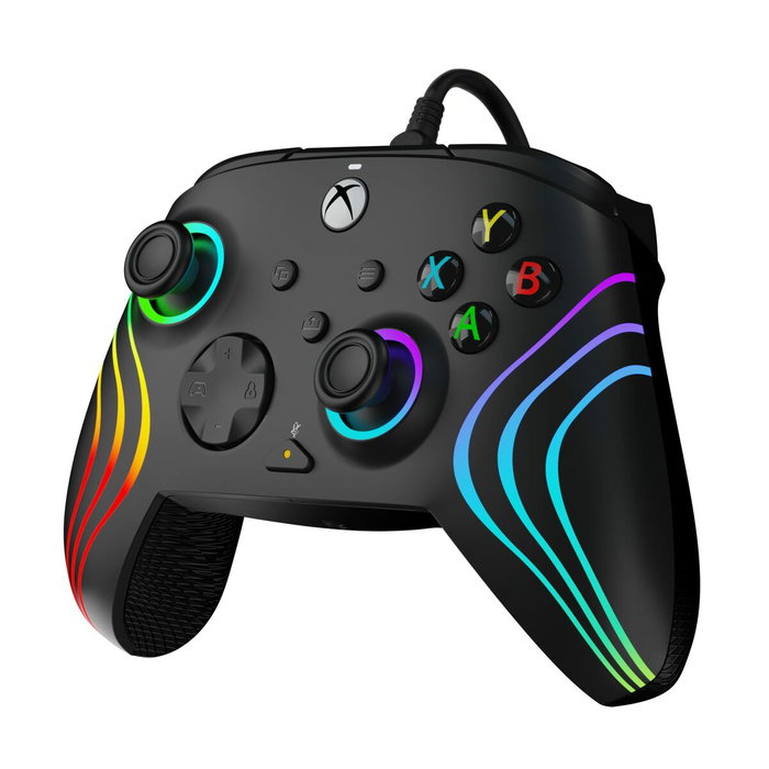 PDP Manette de jeu Afterglow Wave Filaire Noire PDP Manette de jeu Afterglow Wave Filaire Noire