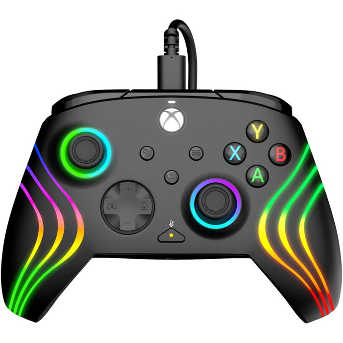 PDP Manette de jeu Afterglow Wave Filaire Noire PDP Manette de jeu Afterglow Wave Filaire Noire