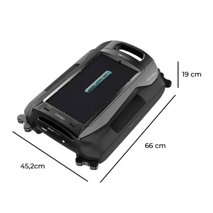 Robot piscine automatique Cecotec Conga PoolDroid flottant solaire sans fil noir