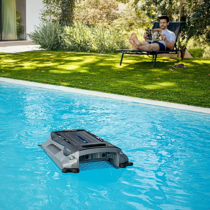 Robot piscine automatique Cecotec Conga PoolDroid flottant solaire sans fil noir