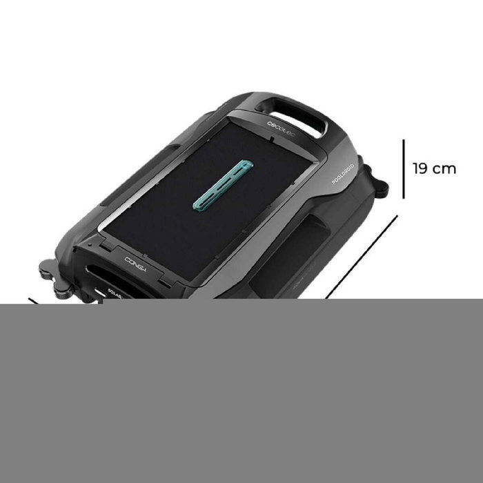 Robot piscine automatique Cecotec Conga PoolDroid flottant solaire sans fil noir