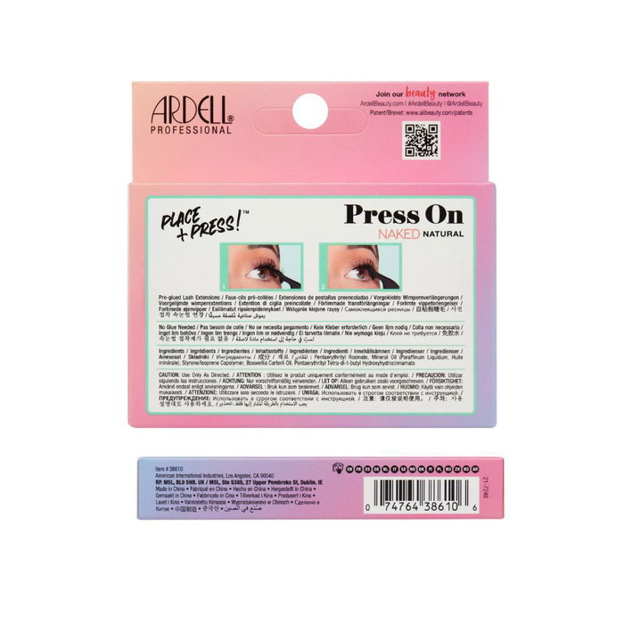 Ardell Press On #naked natural Extensions de cils inférieures pré-collées 12 paires sans colle