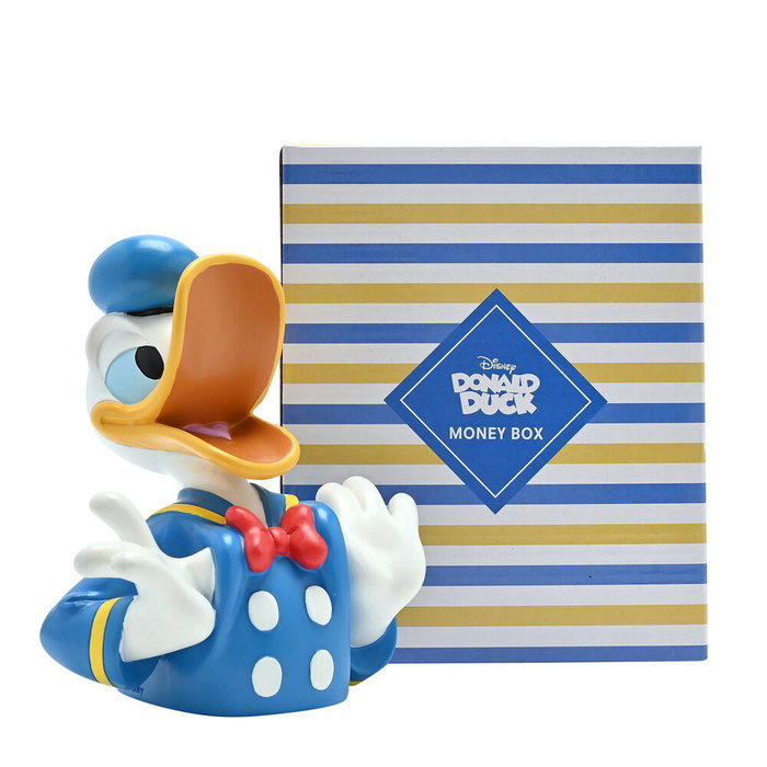 WIDDOP & CO Tirelire Pato Donald Disney en Résine - Figurine Décorative Blanche, Bleue, Rouge et Jaune WIDDOP & CO Tirelire Pato Donald Disney en Résine - Figurine Décorative Blanche, Bleue, Rouge et Jaune