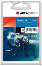 AgfaPhoto Cartouche d'encre noire HP No. 62 XL