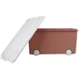 Thermobaby PLAYBOX - Coffre de rangement mobile avec roulettes, pour chambre d'enfant, taille Medium, couleur Rose
