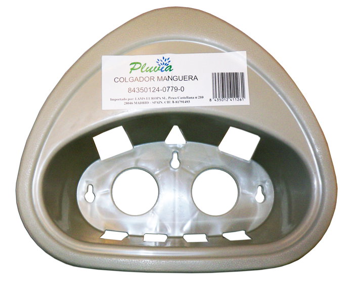 Support de tuyau Pluvia en plastique gris pour mur Support de tuyau Pluvia en plastique gris pour mur