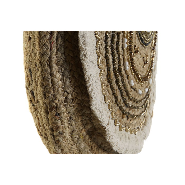 Sac-à-main Femme DKD Home Decor Noir Beige Naturel 36 x 12 x 36 cm (2 Unités)