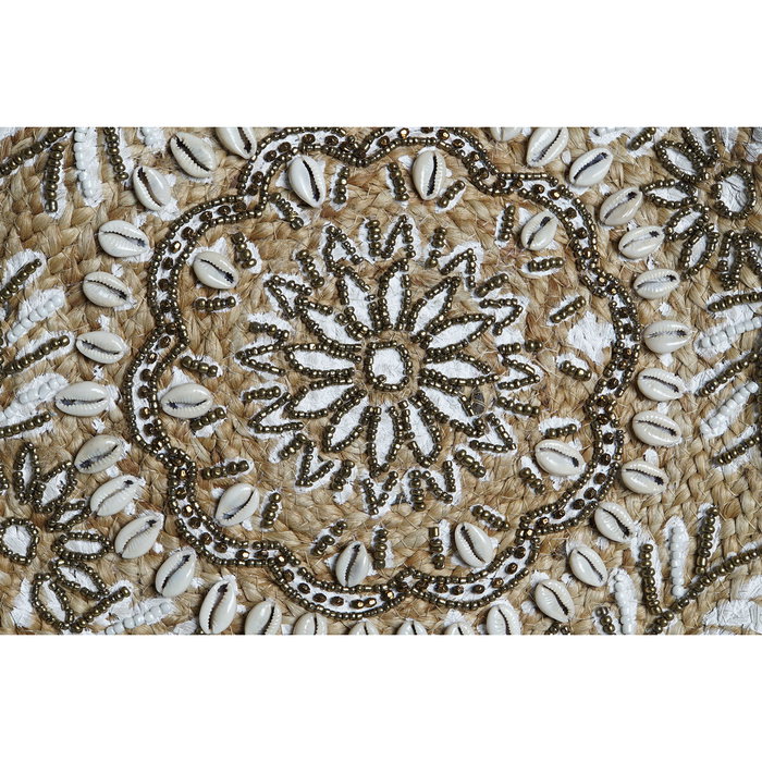 Sac-à-main Femme DKD Home Decor Noir Beige Naturel 36 x 12 x 36 cm (2 Unités)