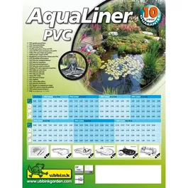 Ubbink 401398 Bâche pour bassin de jardin et étang en PVC 6 x 7 mètres couleur Noir