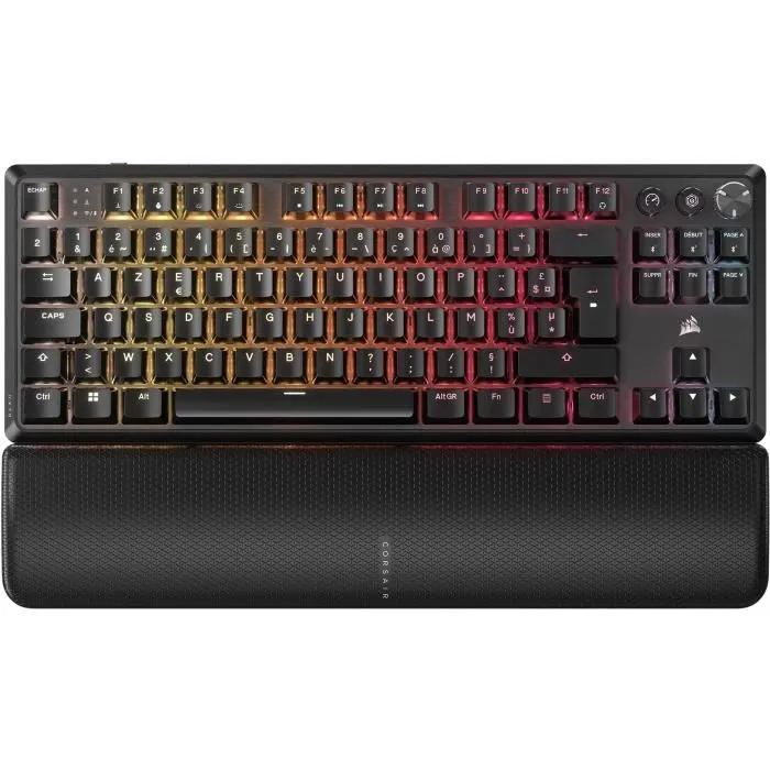 Corsair K70 Core TKL Wireless - Clavier gaming sans fil compact RGB avec switchs MLX Red v2 linéaires pré-lubrifiés Corsair K70 Core TKL Wireless - Clavier gaming sans fil compact RGB avec switchs MLX Red v2 linéaires pré-lubrifiés