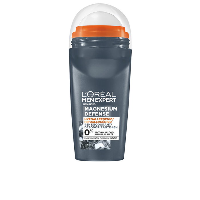 L'Oréal Paris MEN EXPERT MAGNESIUM DEFENSE Déodorant 0% alcool 48h roll-on 50 ml L'Oréal Paris MEN EXPERT MAGNESIUM DEFENSE Déodorant 0% alcool 48h roll-on 50 ml