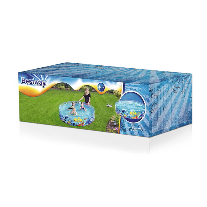 Bestway Piscine Rigide Enfant PVC Marine 183x38 cm +2 Ans Jardin 55030 Bestway Piscine Rigide Enfant PVC Marine 183x38 cm +2 Ans Jardin 55030